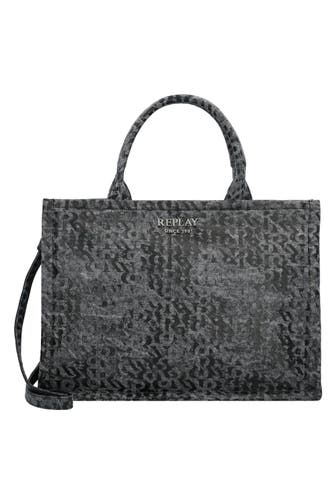 REPLAY Shopper washed black