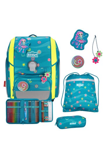 SCOUT Genius Schulranzen-Set 4-teilig