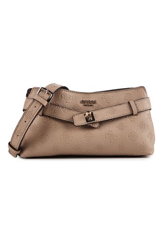 GUESS Umhängetasche beige logo