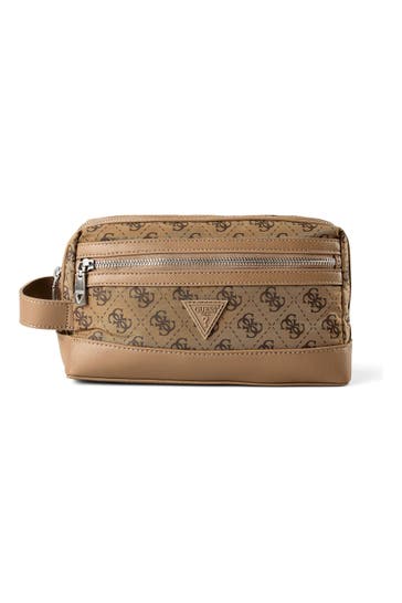 GUESS Kulturbeutel beige-brown