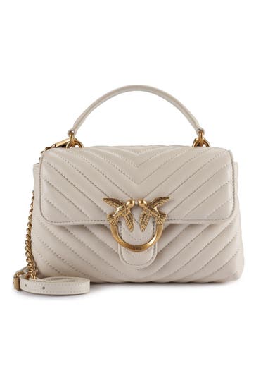 PINKO Handtasche bianco gold