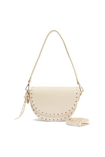 SEIDENFELT Handtasche beige