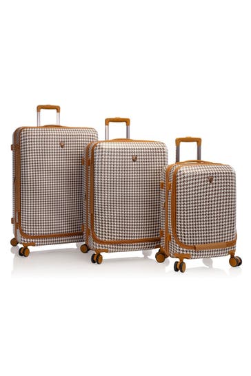 HEYS Koffer brown houndstooth