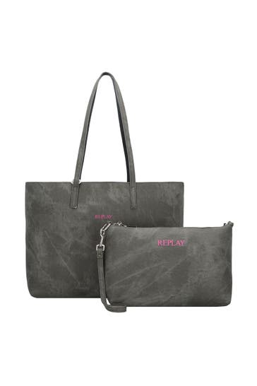 REPLAY Shopper washed black-black