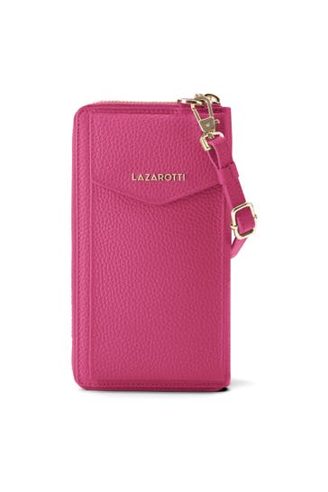 LAZAROTTI Bologna Leather Zip-Around Geldbörse Handytasche Leder 19 cm