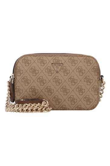GUESS Umhängetasche latte logo-brown