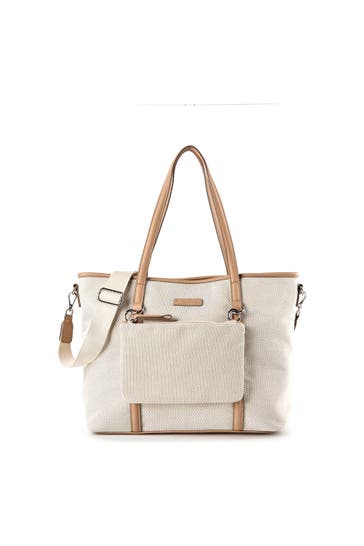 TOM TAILOR Shopper mixed off white