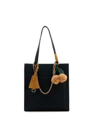 SEIDENFELT Handtasche black