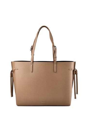 FURLA Shopper toffee+nero int.