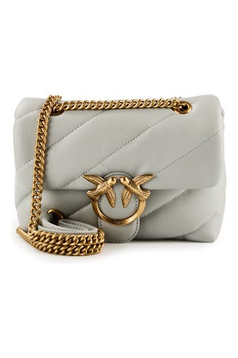 PINKO Umhängetasche grigio gold