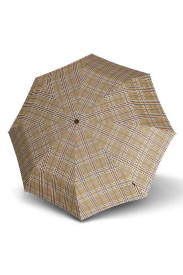 KNIRPS Regenschirm check beige