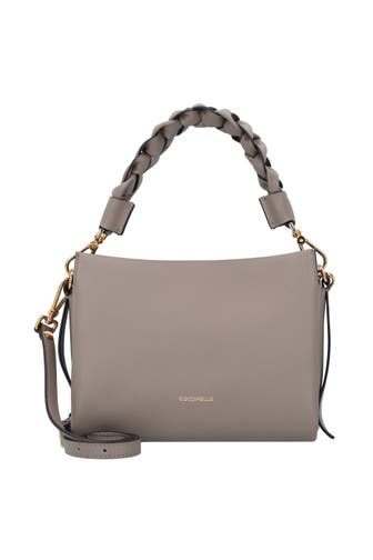 COCCINELLE Handtasche warm taupe-rosette