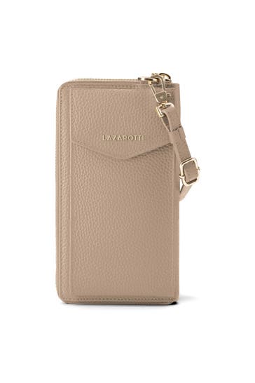 LAZAROTTI Bologna Leather Zip-Around Geldbörse Handytasche Leder 19 cm