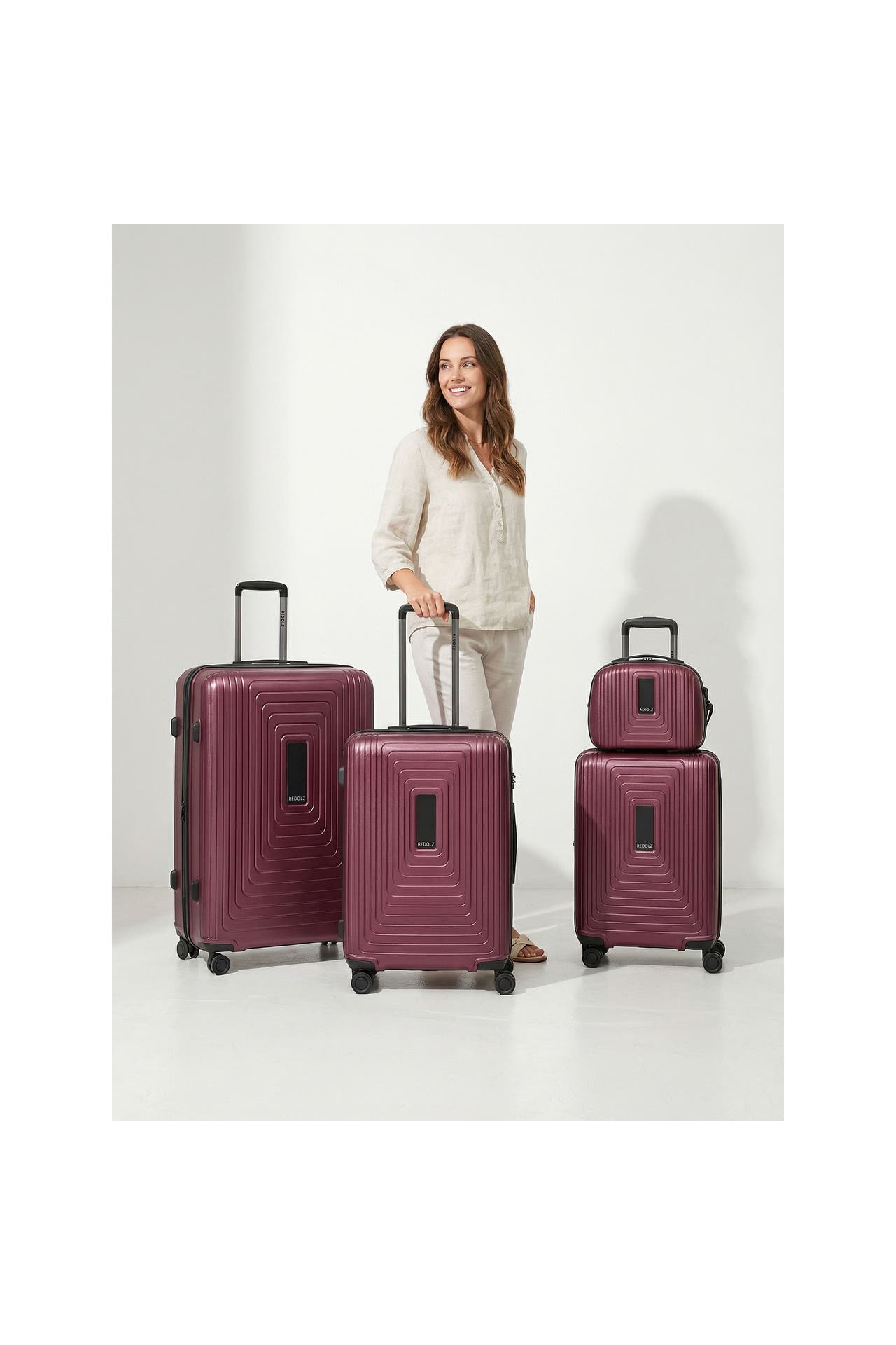 REDOLZ Koffer aubergine metallic, Bild 1