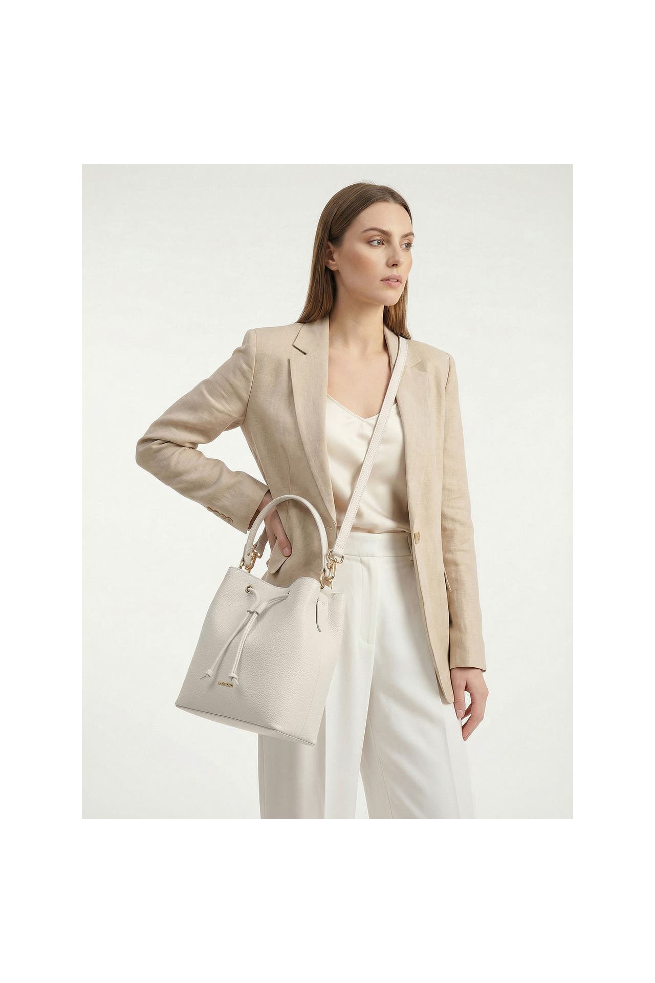 LAZAROTTI Handtasche cream, Bild 1