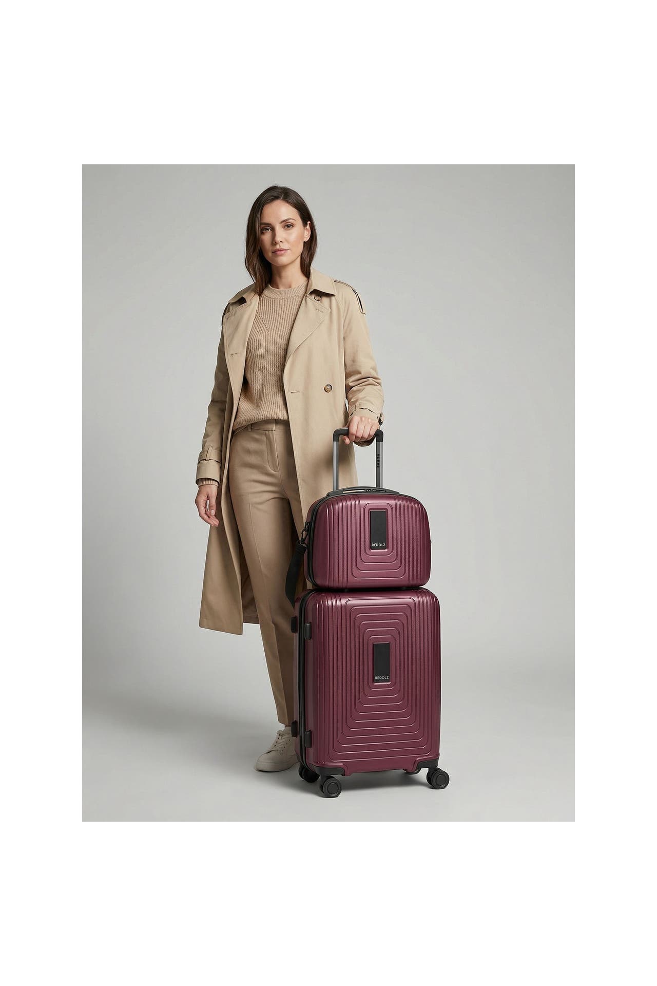 REDOLZ Koffer aubergine metallic, Bild 1