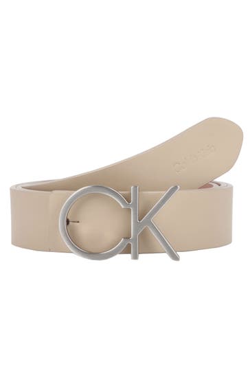 CALVIN KLEIN Gürtel silver mink- ash rose