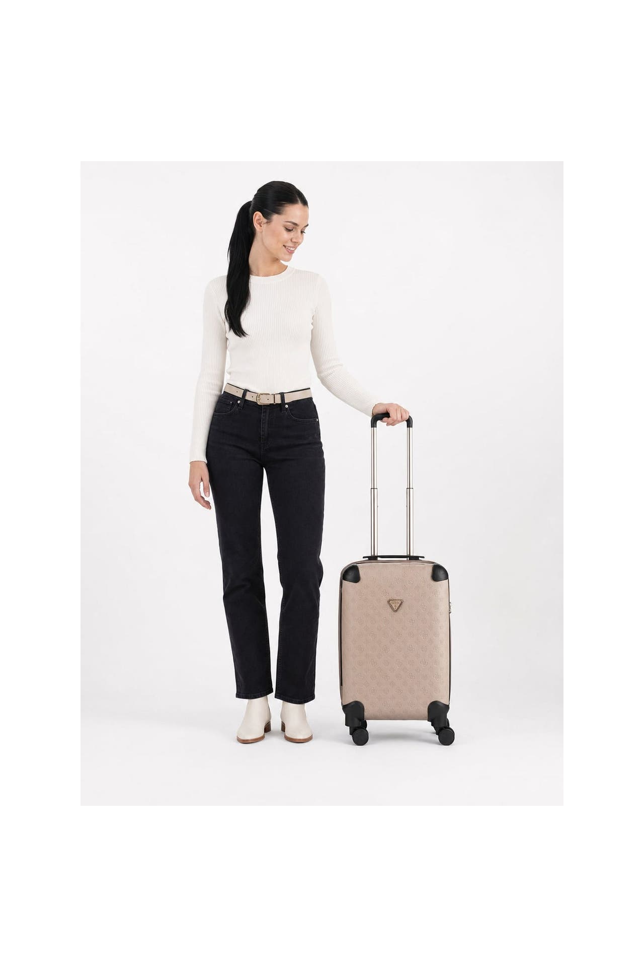 GUESS Koffer taupe logo, Bild 1