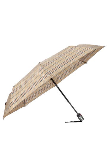 KNIRPS Regenschirm check beige