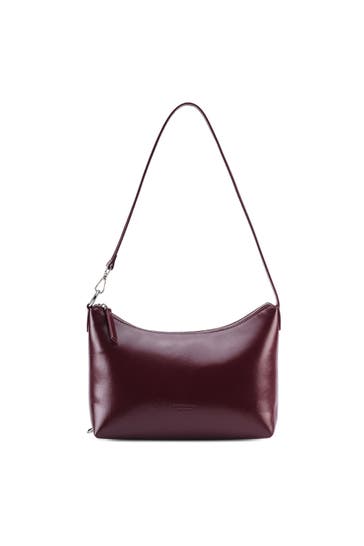 SEIDENFELT Handtasche deep red