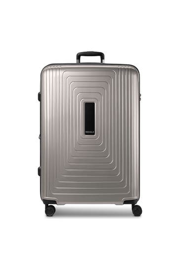REDOLZ Koffer coffee grey metallic
