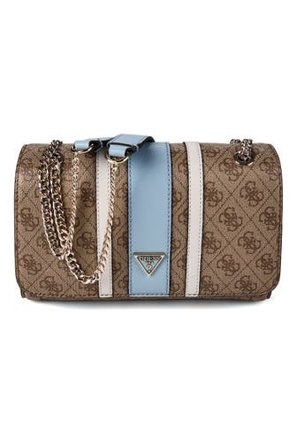 GUESS Umhängetasche latte logo-light blu