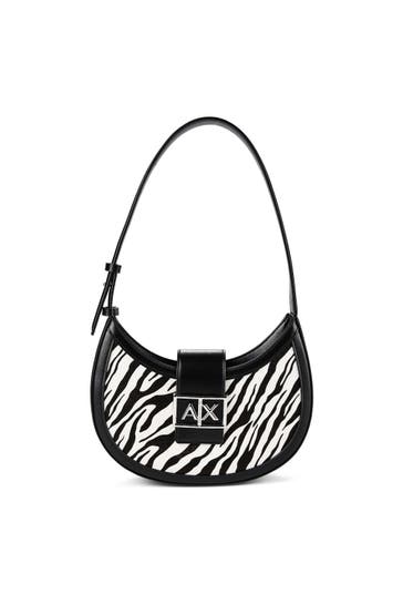 ARMANI EXCHANGE Handtasche black white