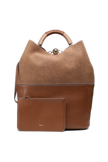FURLA - Shopper cognac h-deserto