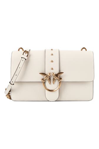 PINKO Umhängetasche bianco seta-antique gold
