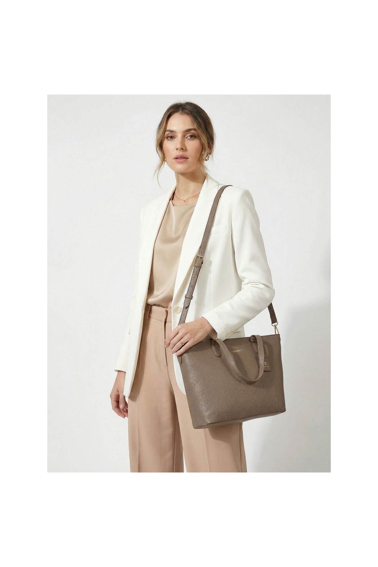 LAZAROTTI Shopper taupe, Bild 1
