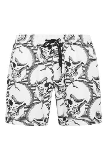 PHILIPP PLEIN Badehose SKULL