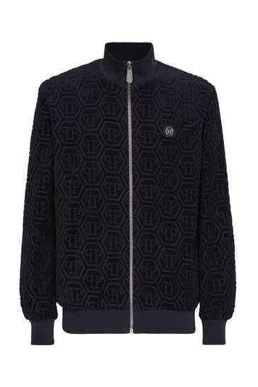 PHILIPP PLEIN Sweatjacke MONOGRAM 24 | navy