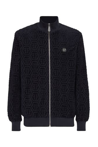PHILIPP PLEIN Sweatjacke MONOGRAM 24 | navy