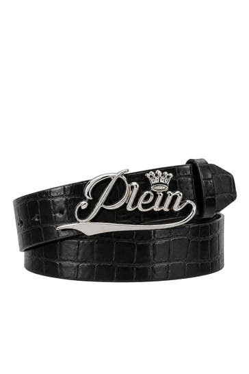 PHILIPP PLEIN Casual-Gürtel COCCO 0291 | black/nickel