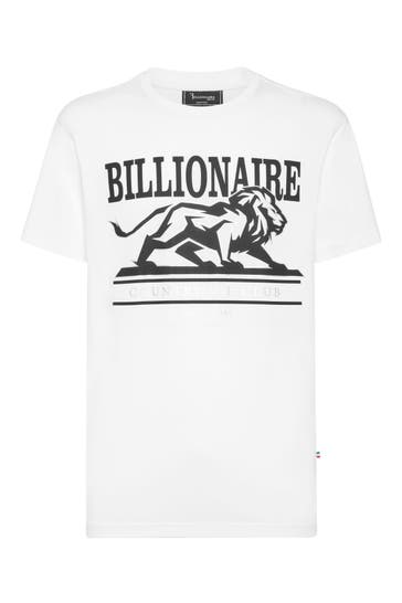 BILLIONAIRE Kurzarm-Rundhals-T-Shirt LION