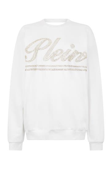 PHILIPP PLEIN Sweatshirt SIGNATURE 01 | white