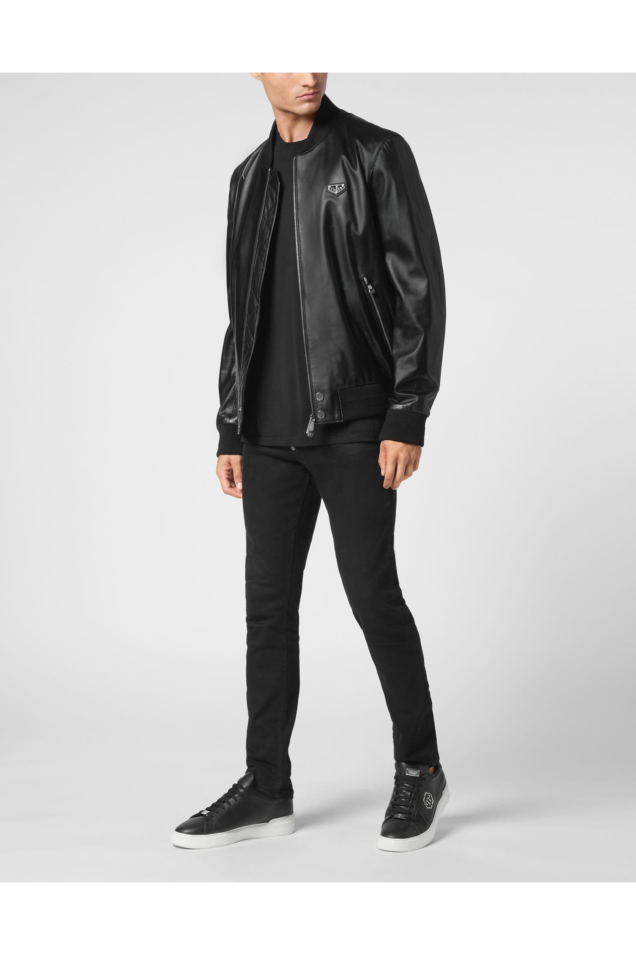 PHILIPP PLEIN Lederjacke ICONIC PLEIN 02 | black, Bild 1