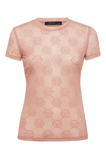 PHILIPP PLEIN T-Shirt MONOGRAM 62 | nudepink