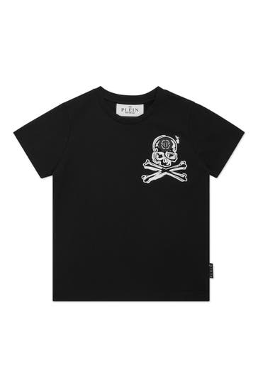 PHILIPP PLEIN T-Shirt SKULL 0201 | black/white