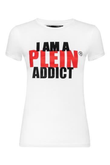 PHILIPP PLEIN T-Shirt STATEMENT 01 | white