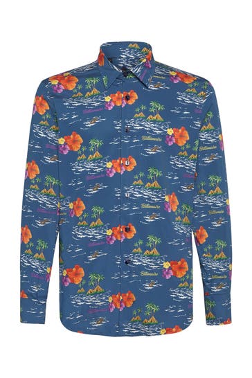 BILLIONAIRE Business-Hemd PALMS 14 | darkblue Slim Fit