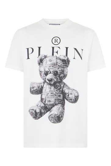 PHILIPP PLEIN Kurzarm-Rundhals-T-Shirt SKULL