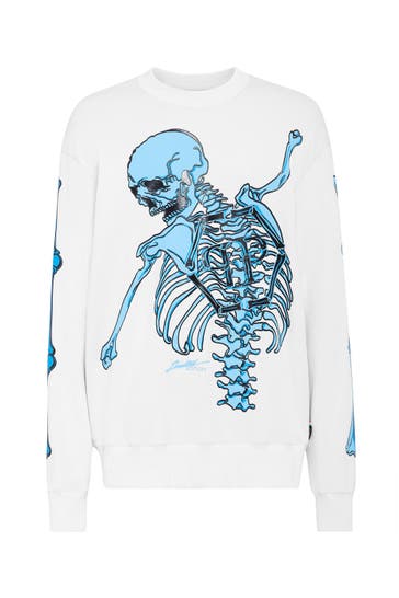 PHILIPP PLEIN Sweatshirt SKELETON 75 | Cream