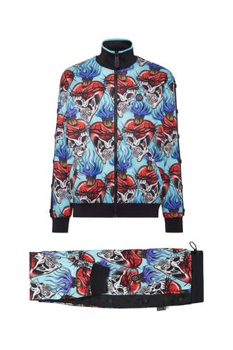 PHILIPP PLEIN Sweatjacke TATTOO 22 | turquoise