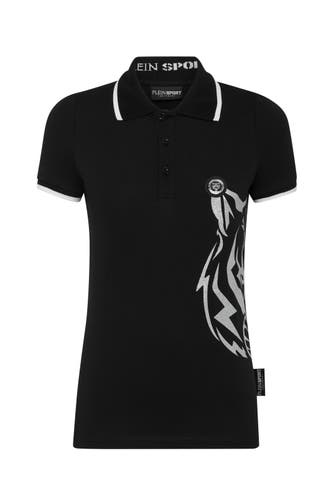 PLEIN SPORT Polo-Shirt GLITTER 02 | black