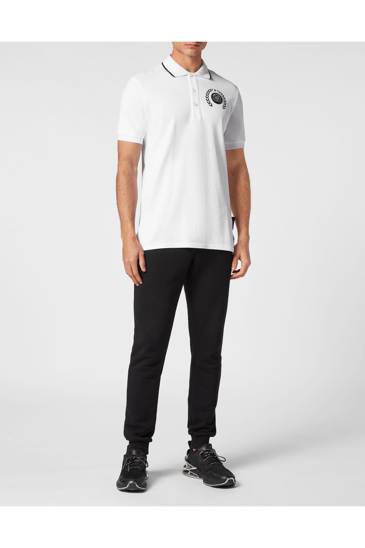 PLEIN SPORT Polo-Shirt CARBON TIGER 0102 | white/black, Bild 1