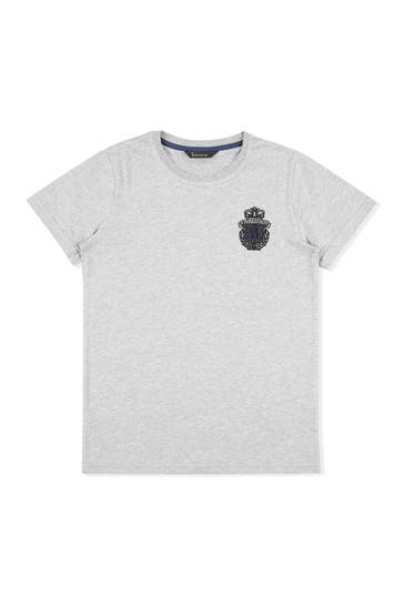 BILLIONAIRE T-Shirt CREST 10 | grey