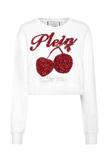 PHILIPP PLEIN Sweatshirt CHERRIES 01 | white