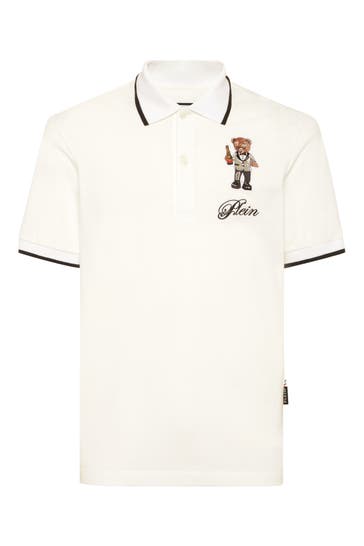 PHILIPP PLEIN Polo-Shirt TEDDY 01OF | OffWhite