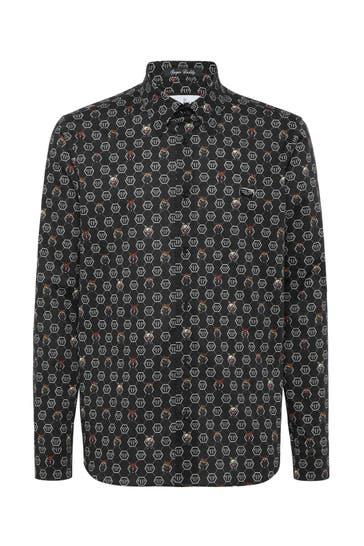 PHILIPP PLEIN Hemd Sugar Daddy Cut LS MONOGRAM